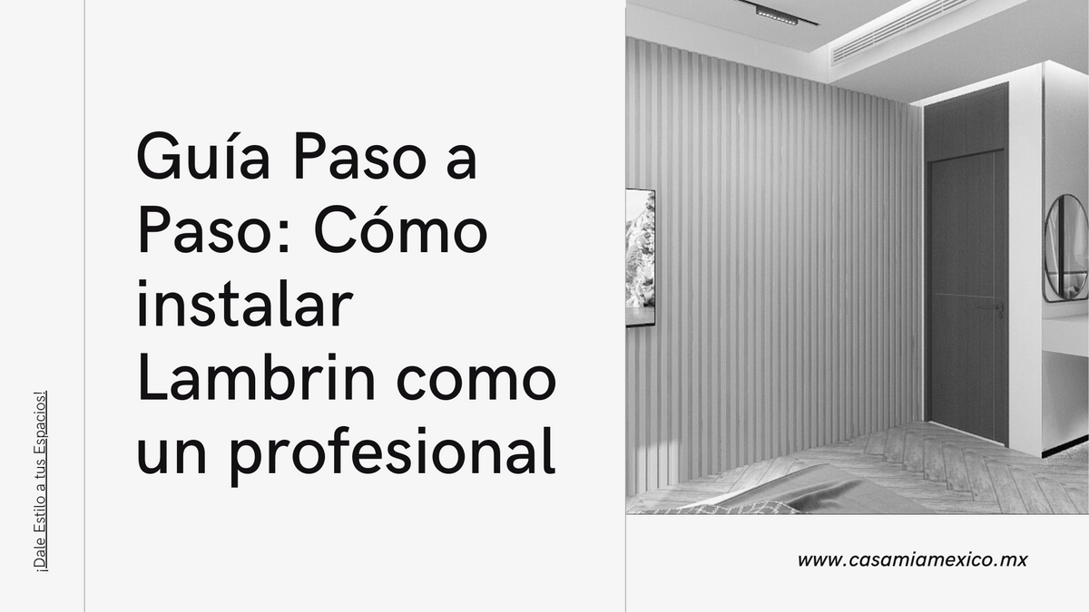 Guía Paso a Paso: Cómo instalar Lambrin como un profesional