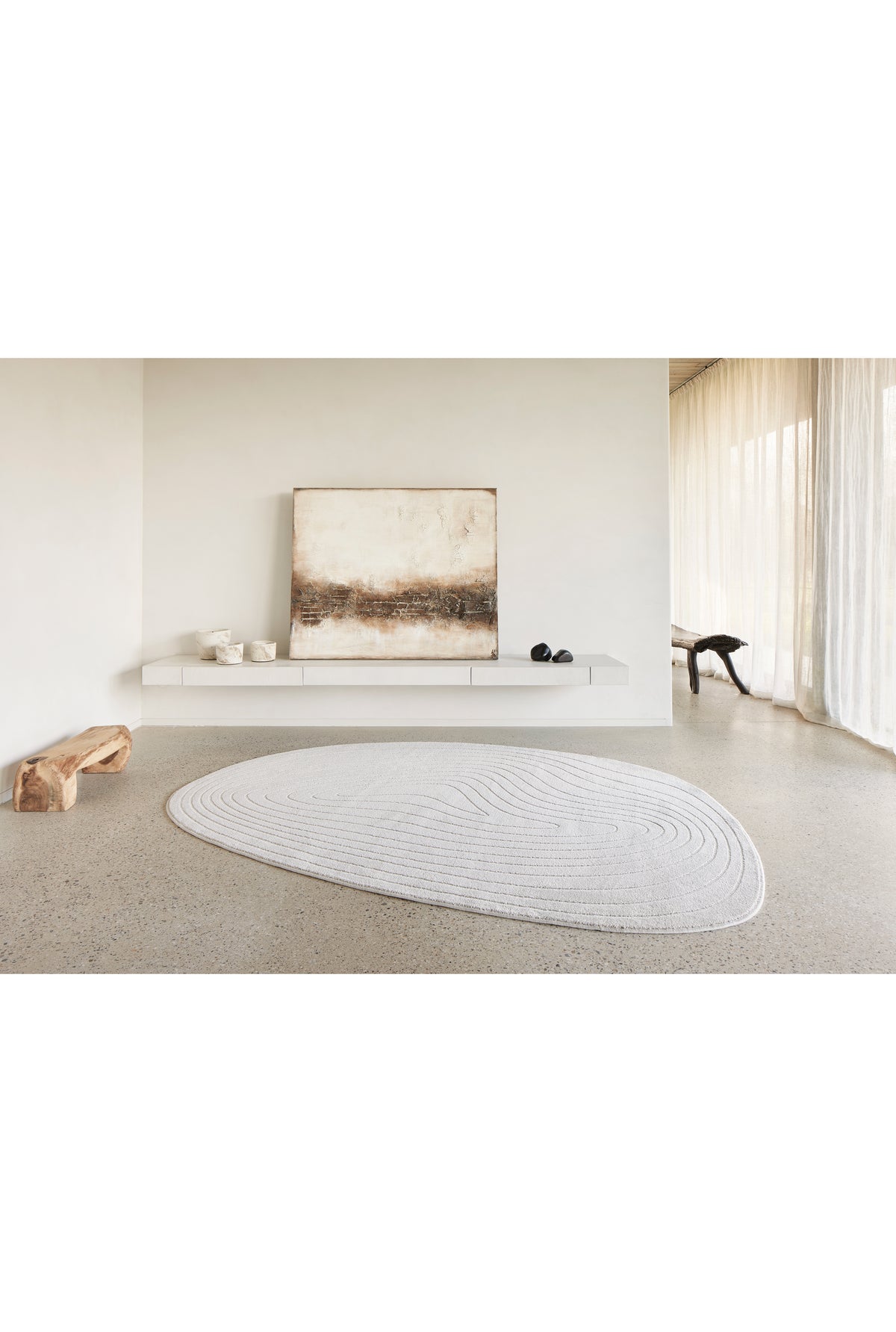 Tapete Trentino 41064 6161 Pebble Shape Cream