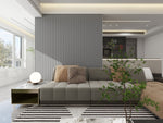 Panel 3D Cóncavo Grande Cloud Grey