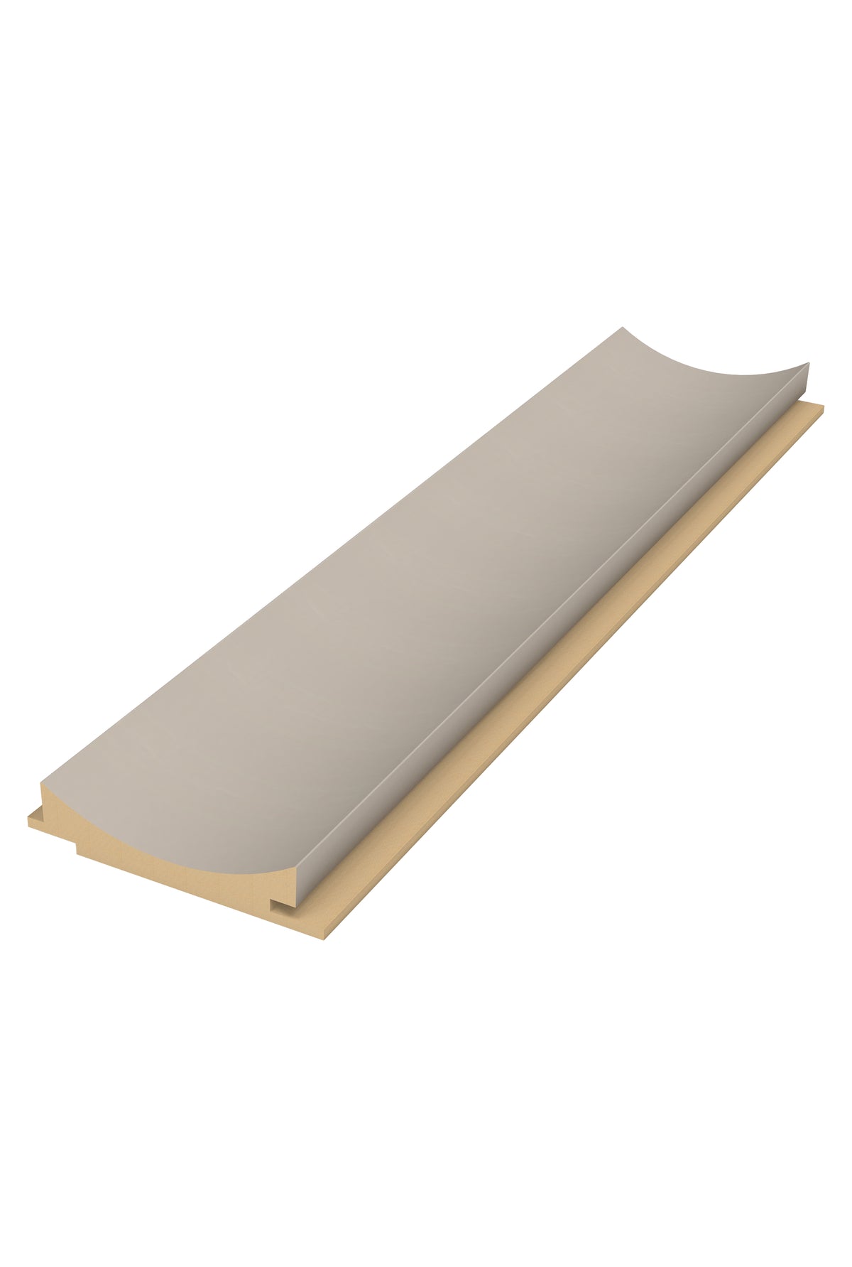 Panel WPC 3D Cóncavo Grande Cloud Taupe