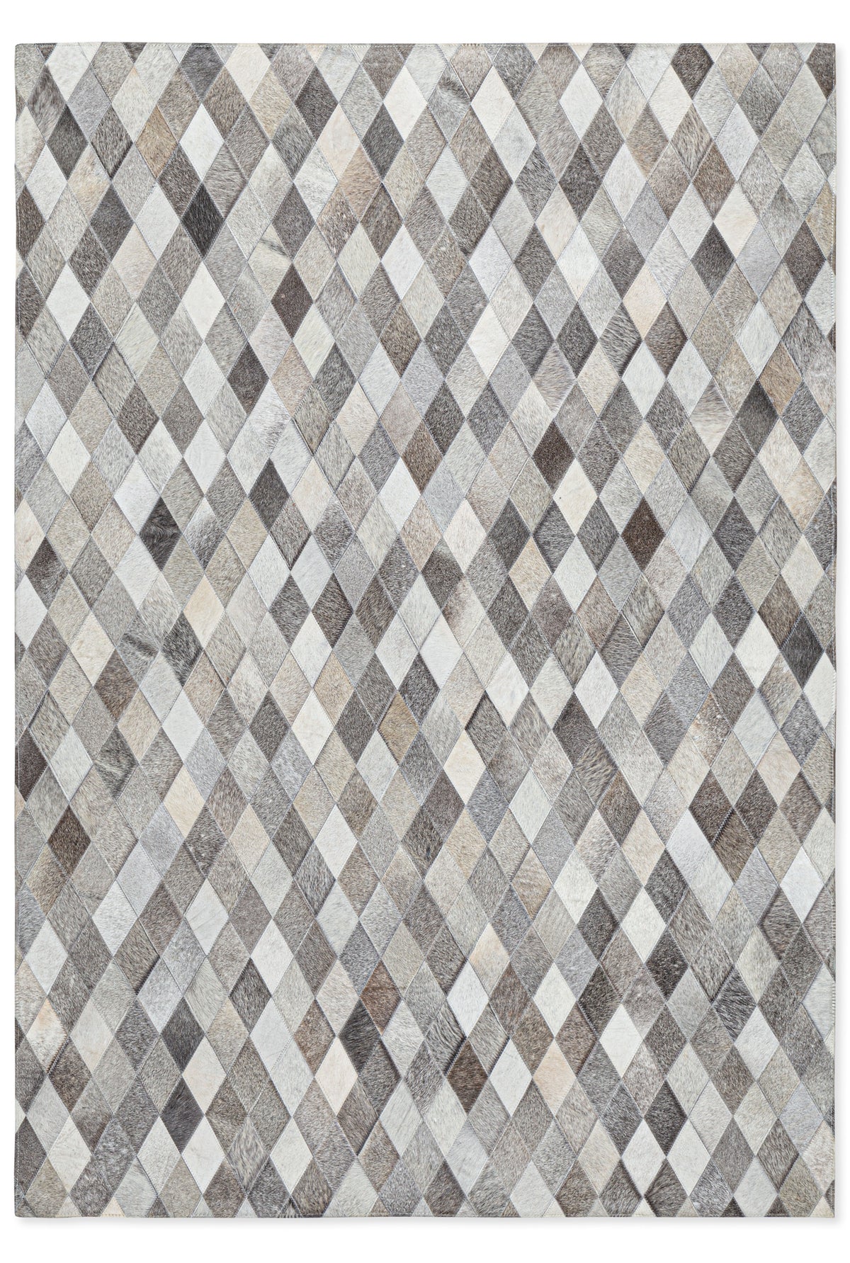 Tapete Cow Hide Rug Diamond Grey