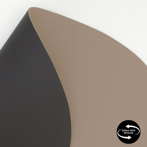 Mantel Individual Bicolor Liam Dark Grey / Beige