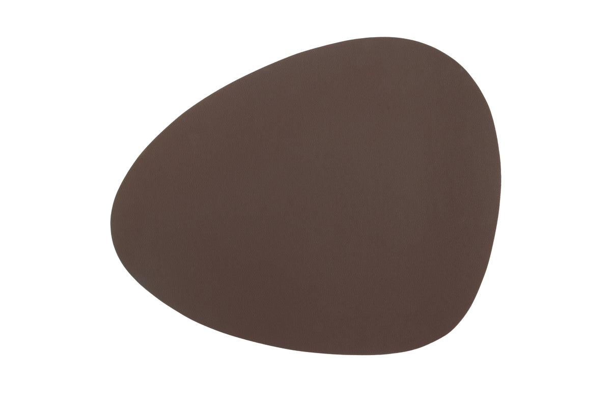 Mantel Individual Bicolor Liam Grey / Brown