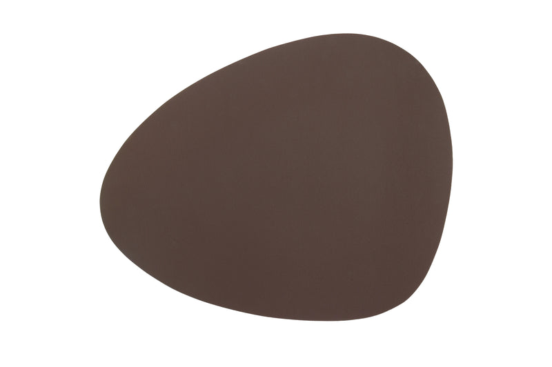 Mantel Individual Bicolor Liam Grey / Brown