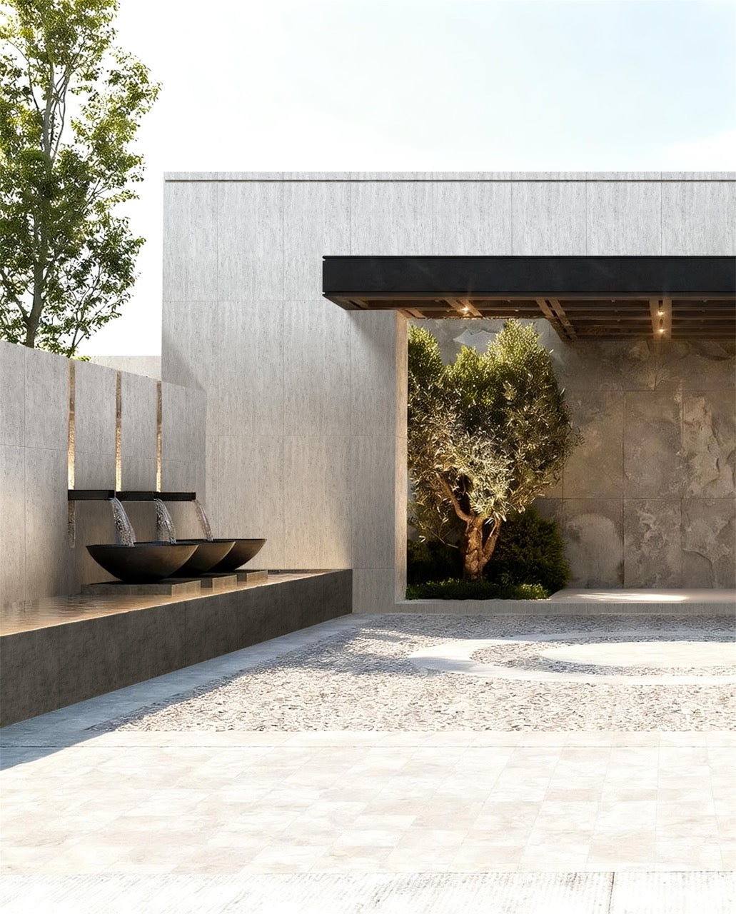 Caja de Piedra Flexible Murano Travertino White