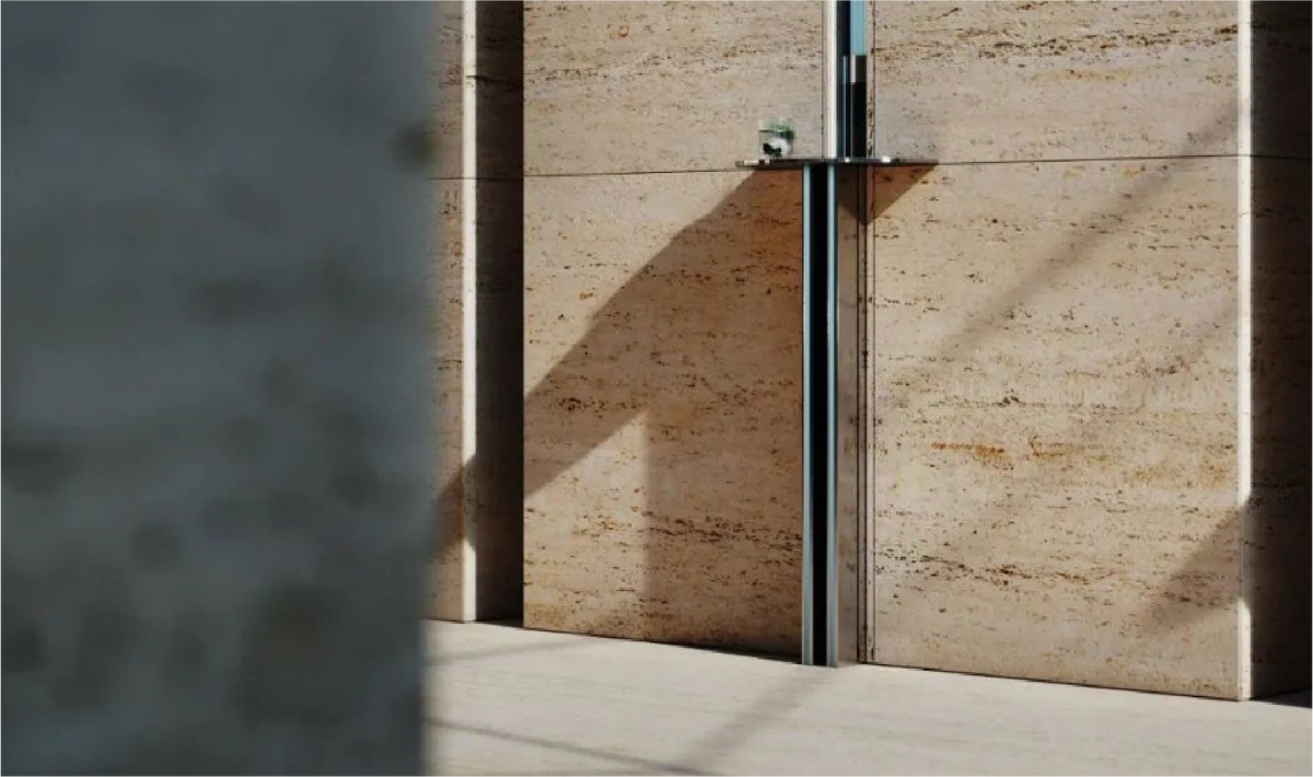 Caja de Piedra Flexible Murano Travertino Beige