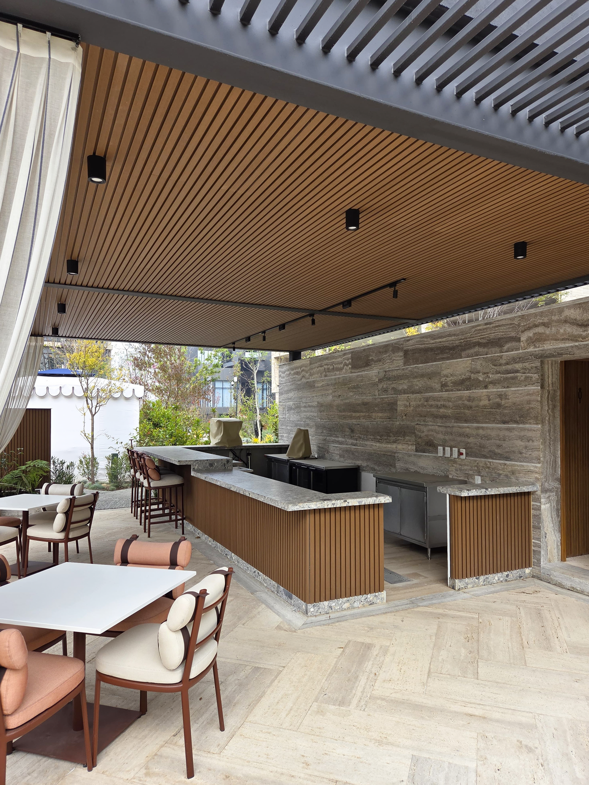 Panel 3D Exterior Dark Walnut