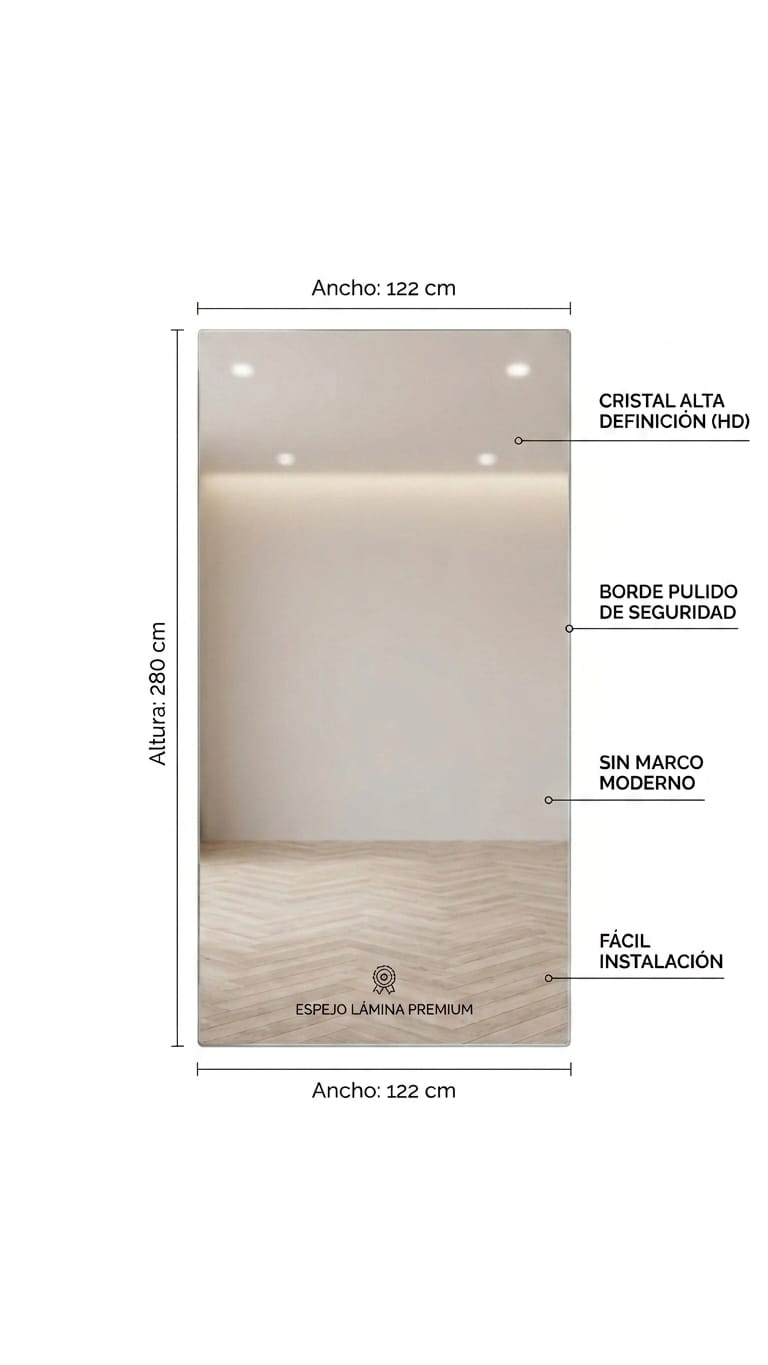 Panel Acrílico Espejo