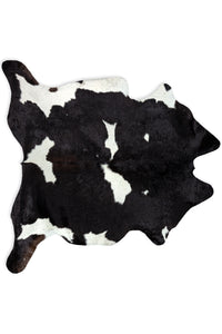Tapete Cow Skin Negro - Blanco