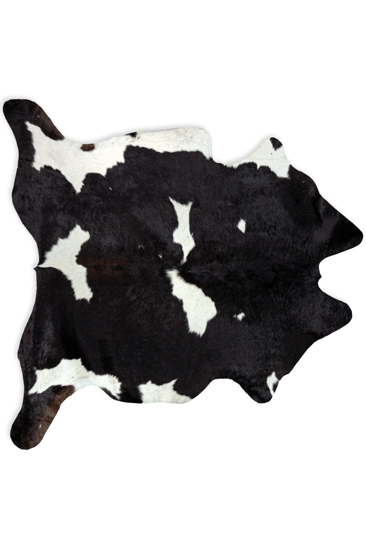 Tapete Cow Skin Negro - Blanco