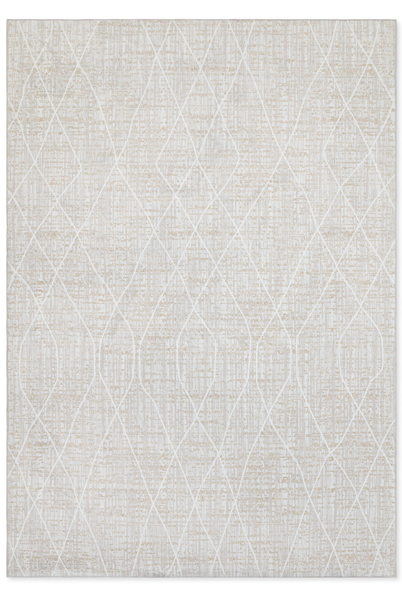 TAPETE DOHA 240621 ROMBOS BEIGE