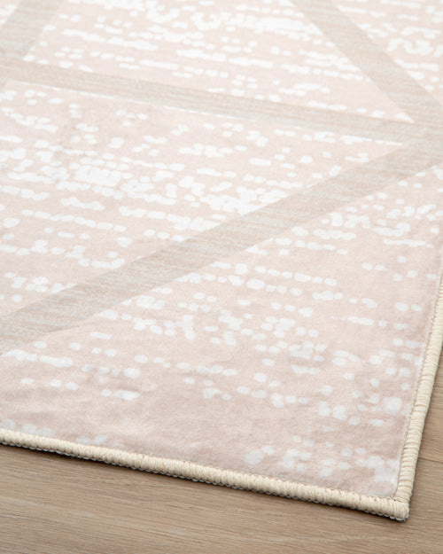 TAPETE DOHA 240622 TRIANGULOS BEIGE