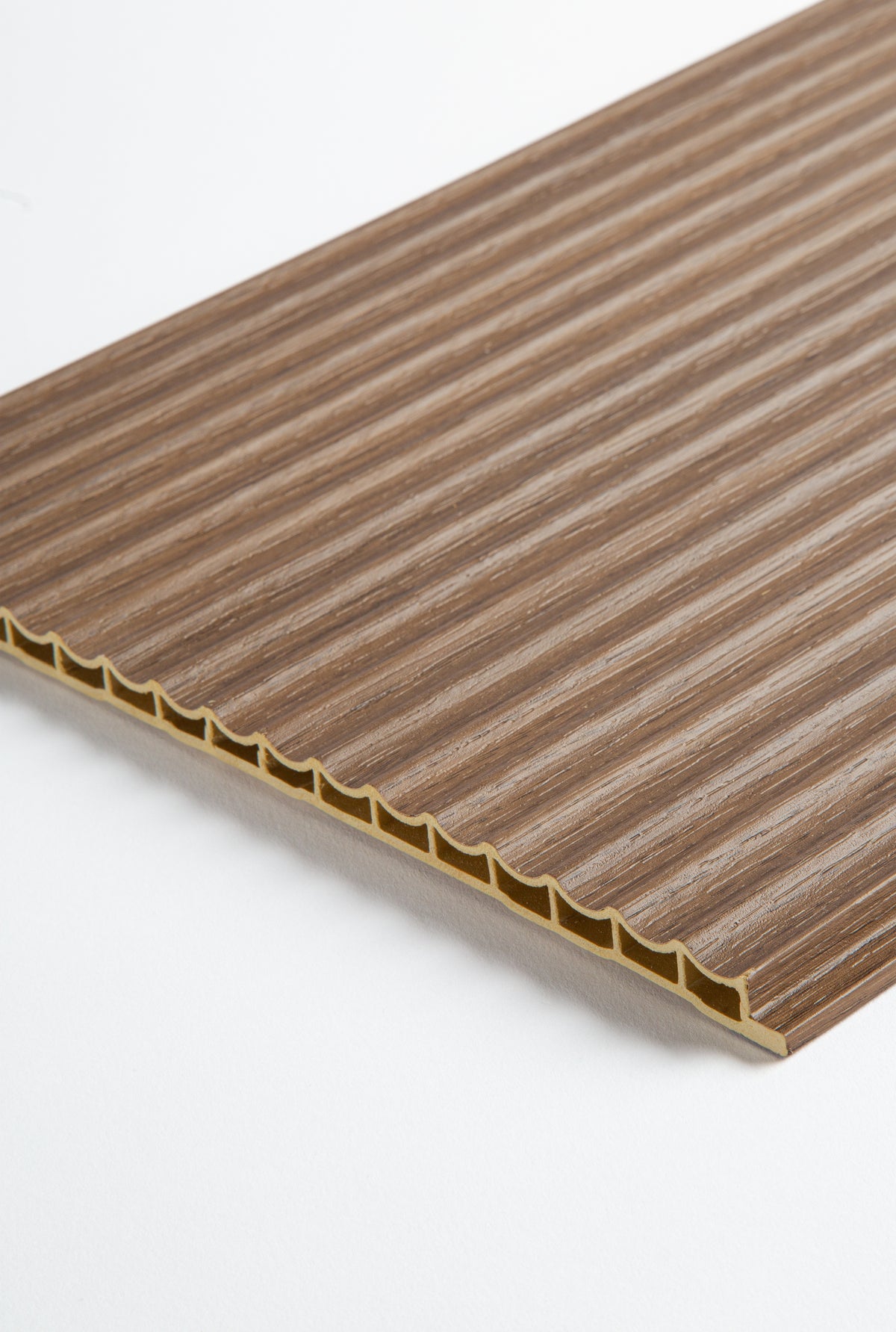 Panel WPC 3D Cóncavo Walnut