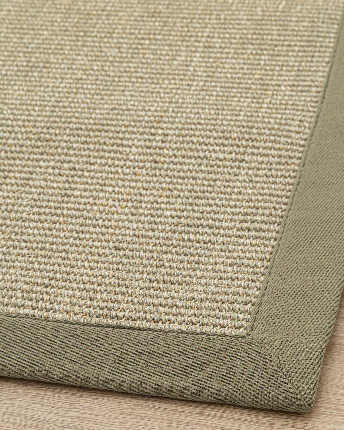 Tapete Sisal Border Dovemix Green