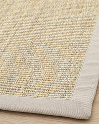 Tapete Sisal Border Marble Ash