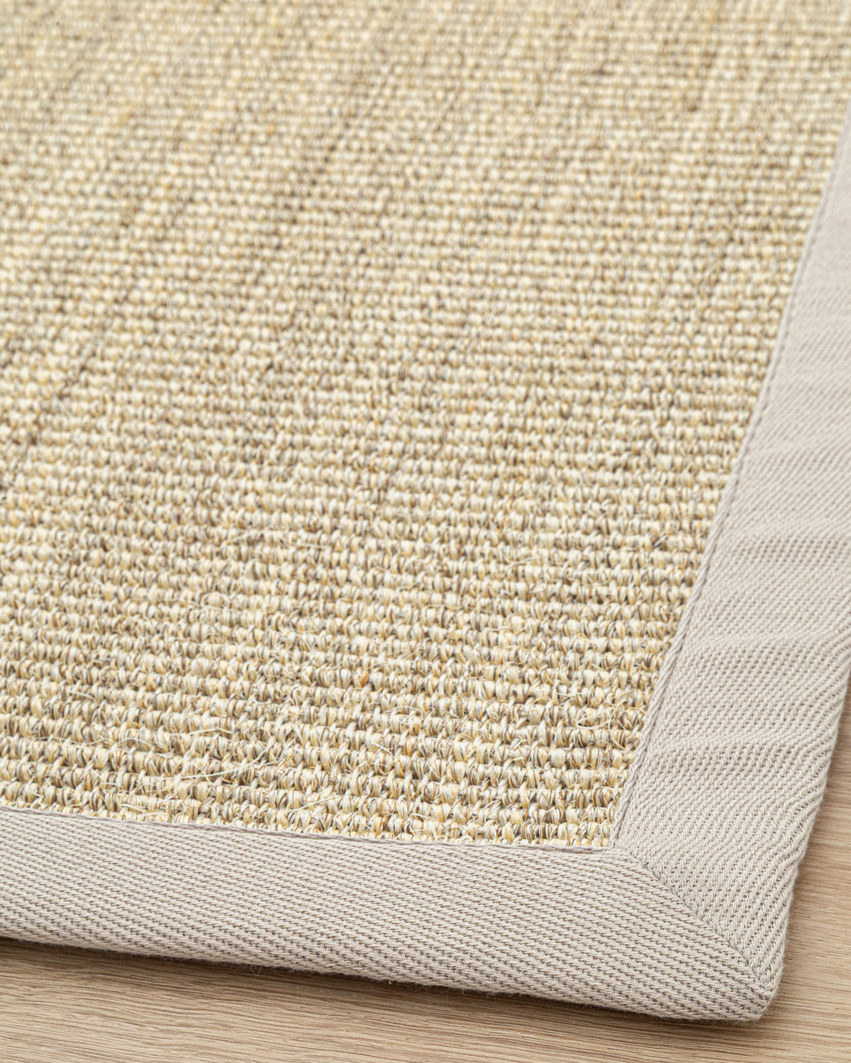 Tapete Sisal Border Marble Ash