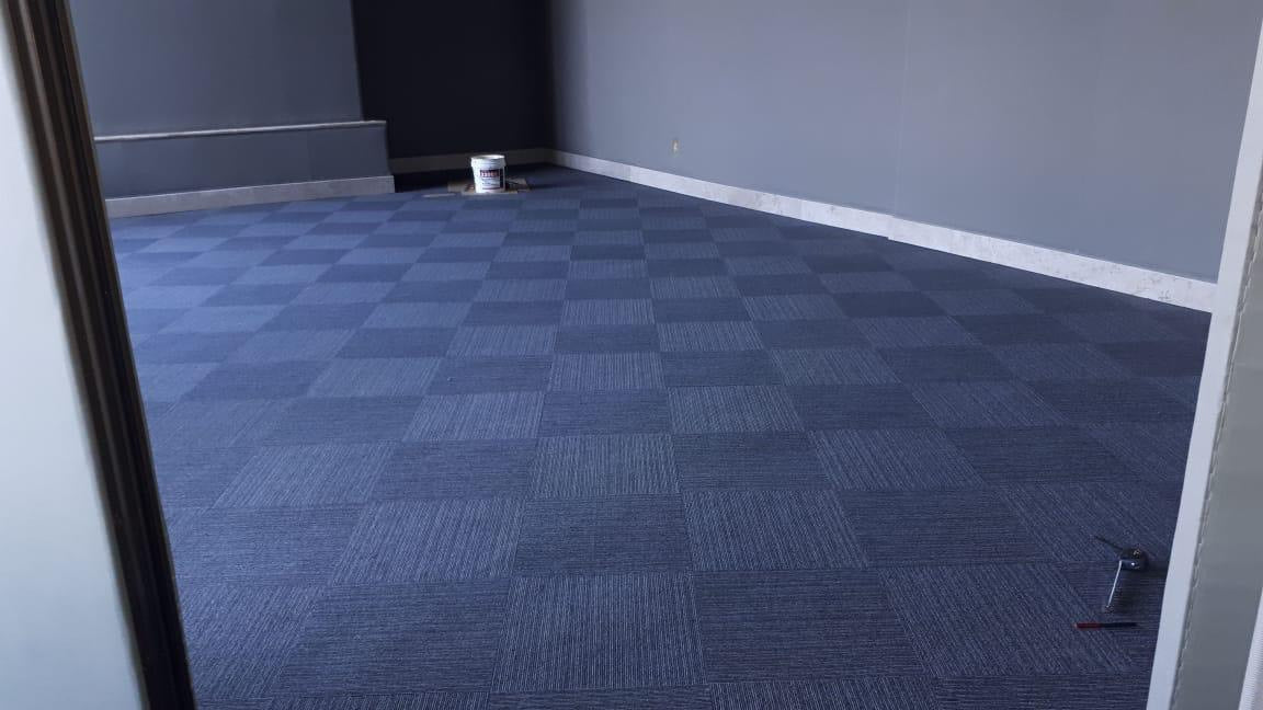 Alfombra Modular Rush 572 Gris Azul