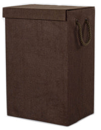 Cesto de Ropa Tela Chocolate