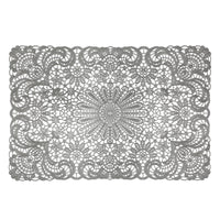 Mantel Individual Encaje Gris Oxford