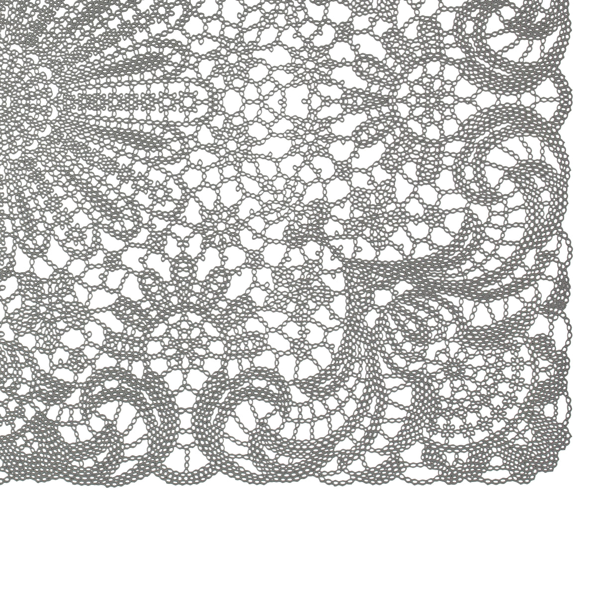 Mantel Individual Encaje Gris Oxford