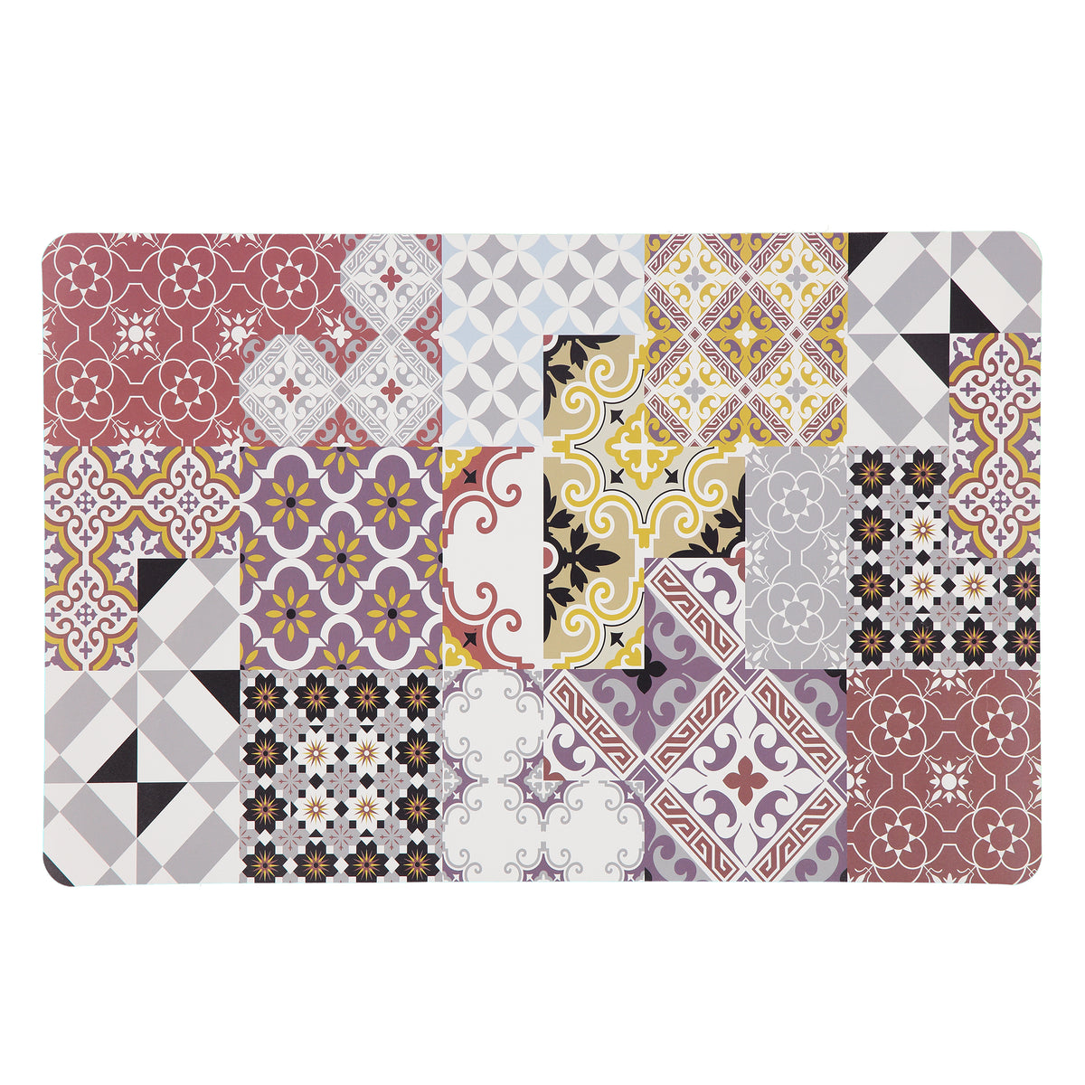 MANTEL INDIVIDUAL PRINTED PATCHWORK 2 TERRA NEGRA 24676