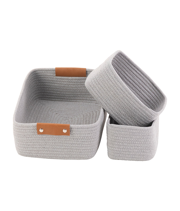 Set de 3 Canastas Rochelle Rectangular
