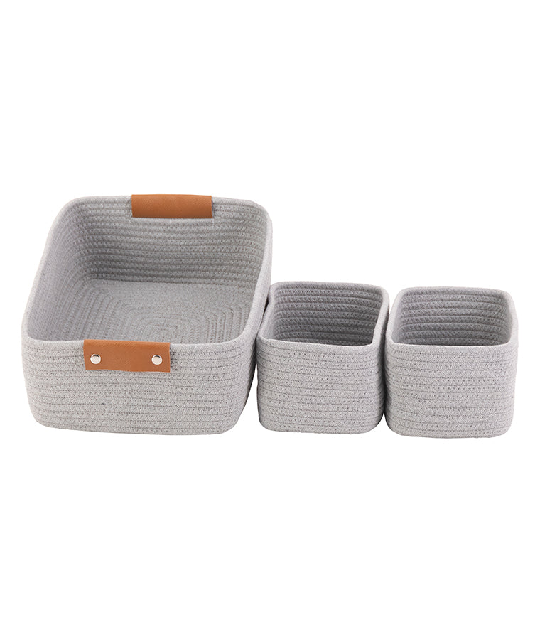 Set de 3 Canastas Rochelle Rectangular