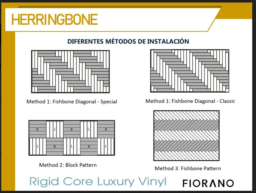 Piso SPC Herringbone Almond
