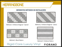 Piso SPC Herringbone Pinenut
