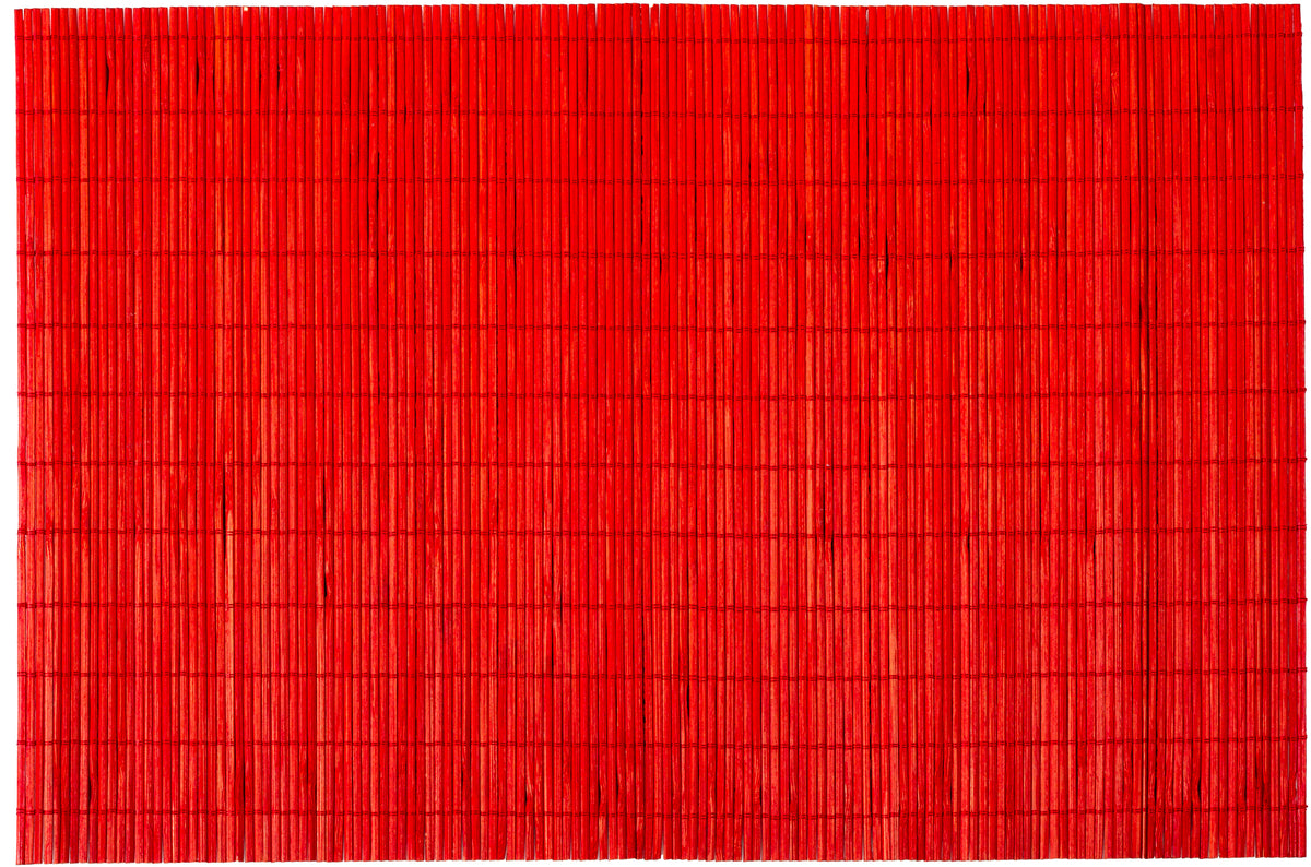 Mantel Individual Bambú Rojo 30 x 45 CM