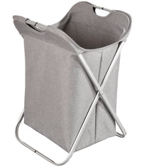 Cesto de Ropa Cruzada Gris