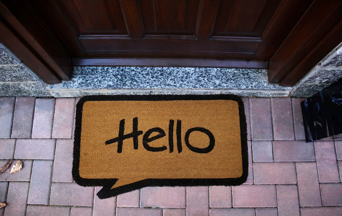 TAPETE DE ENTRADA - HELLO SHAPE